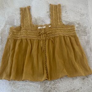 Doen Vera Lace Trimmed Sleeveless Top